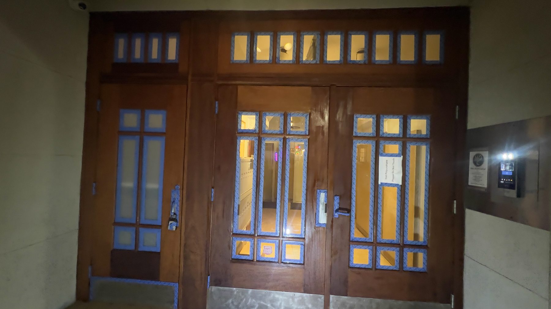 Door painting and finishing for a Philadelphia home renovation